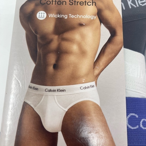 Calvin Klein Mens Size XXL Cotton Stretch Hip Briefs 3 pair classic fit NWT - Picture 7 of 8